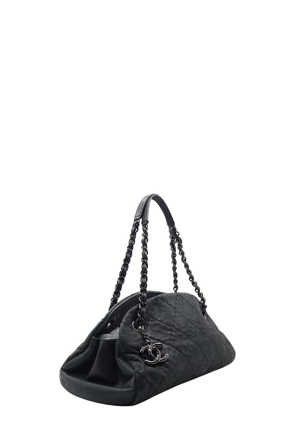 Medium Mademoiselle Bowling Bag Dark Grey