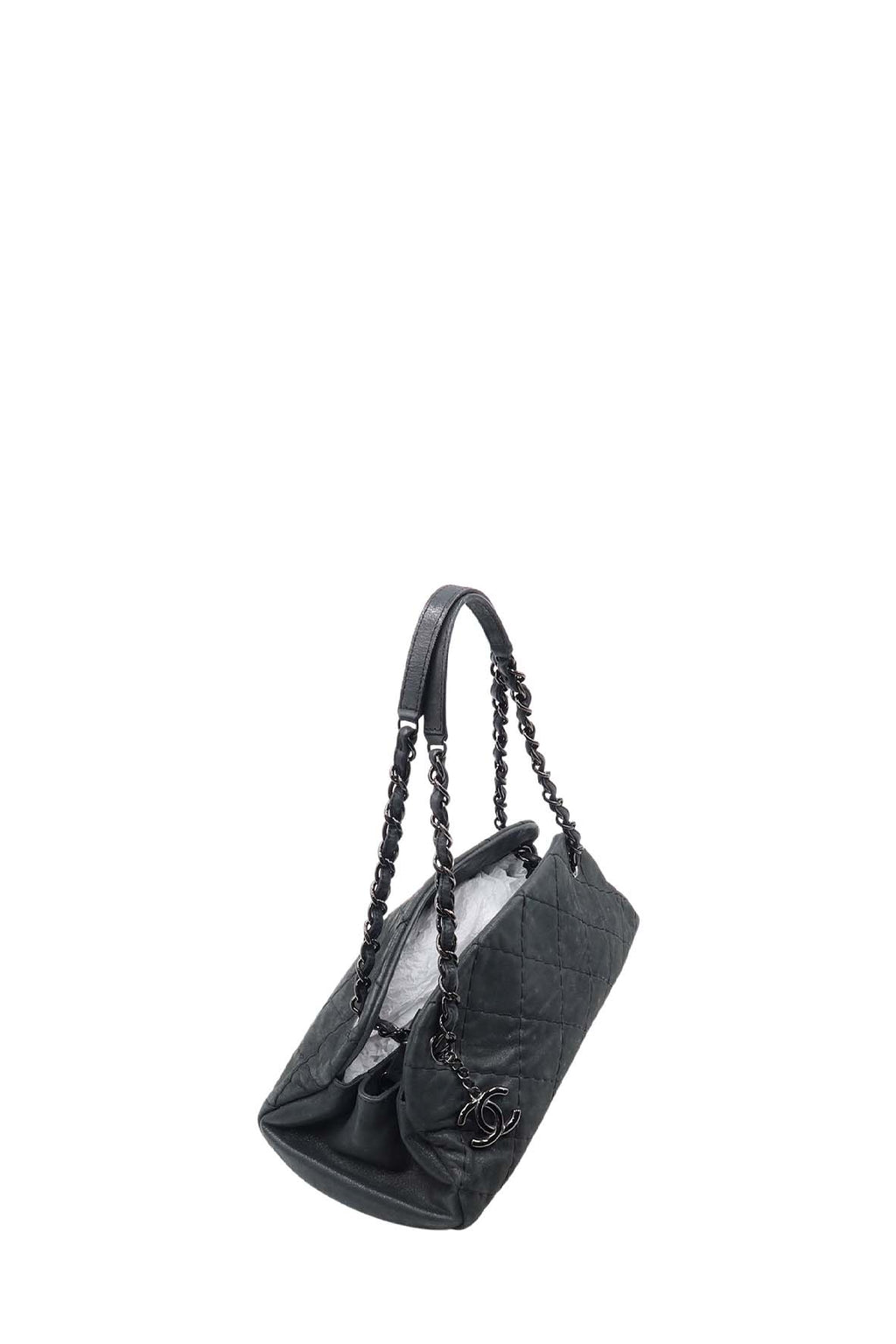 Medium Mademoiselle Bowling Bag Dark Grey