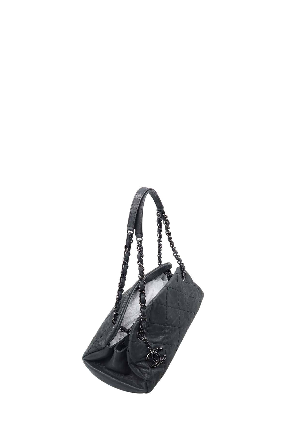 Medium Mademoiselle Bowling Bag Dark Grey