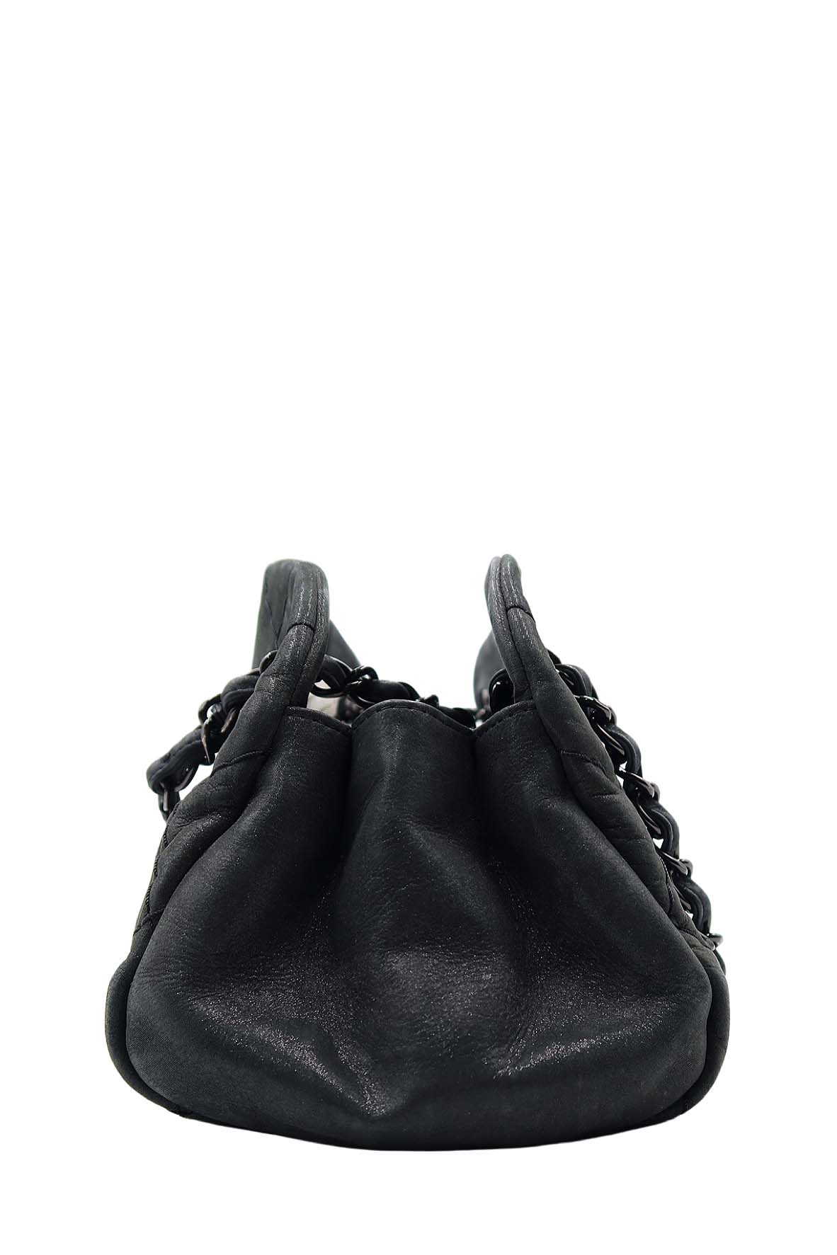 Medium Mademoiselle Bowling Bag Dark Grey