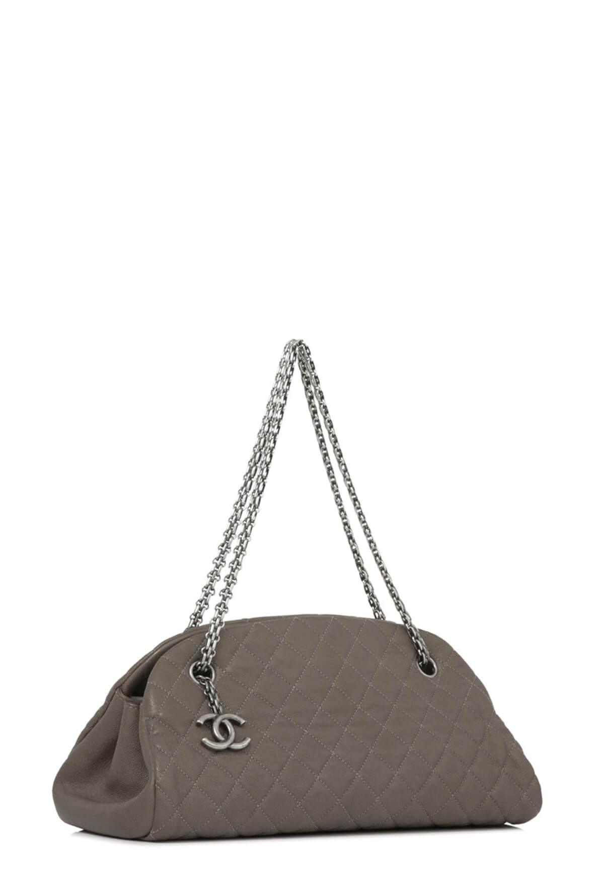 Medium Mademoiselle with Ruthenium Hardware Olive Brown