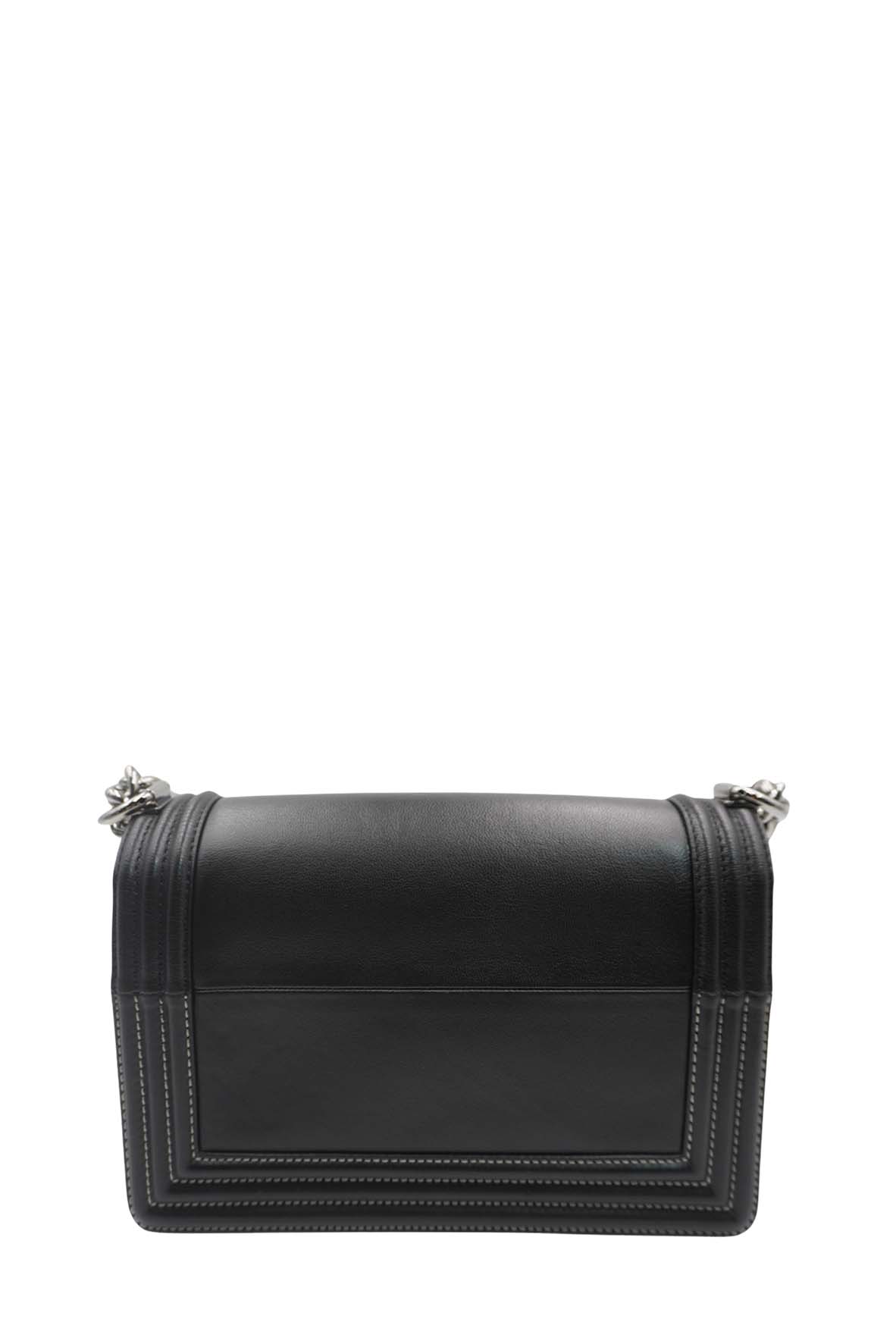 Medium Original Clasp Boy Bag Black