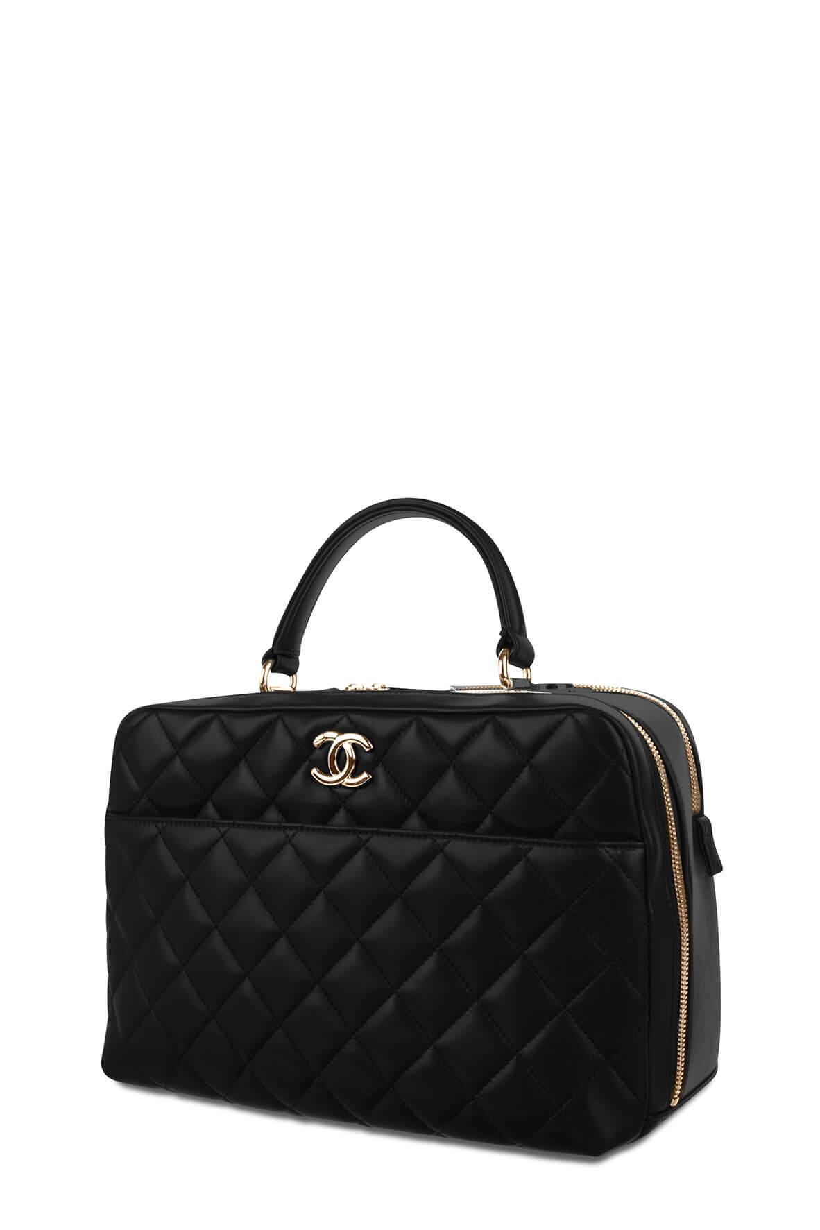 Large Trendy CC Bowling Bag Black