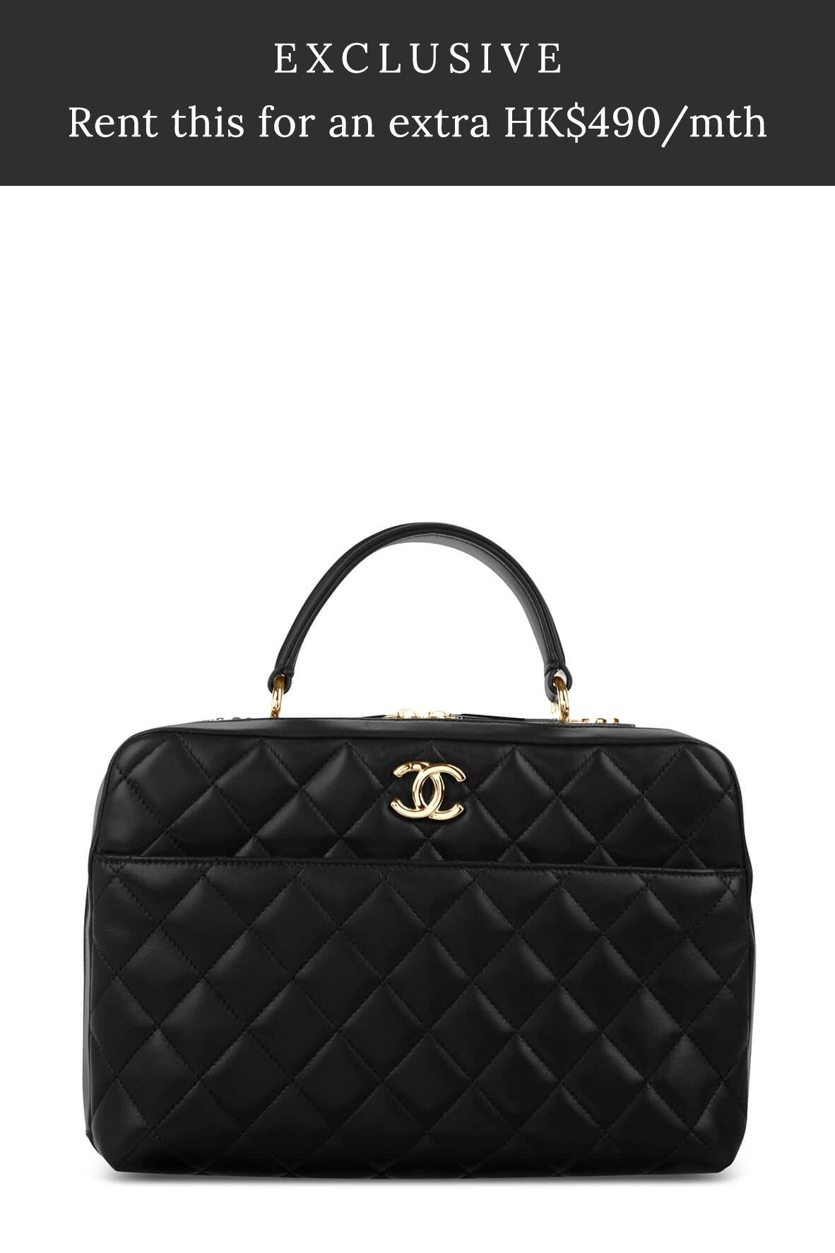 Large Trendy CC Bowling Bag Black