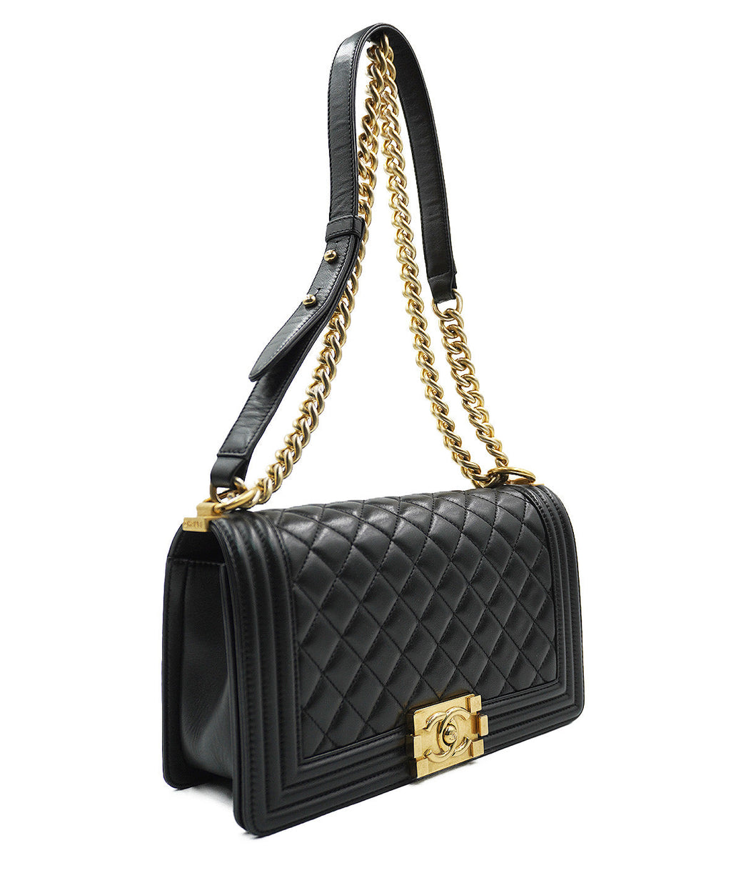 Medium Quilted Boy Black