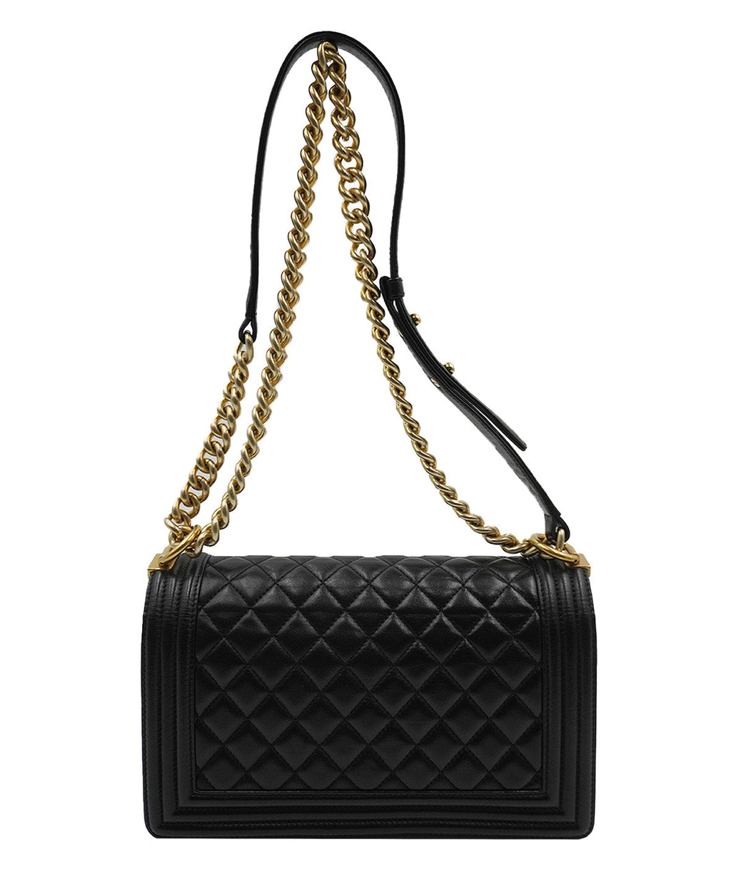 Medium Quilted Boy Black