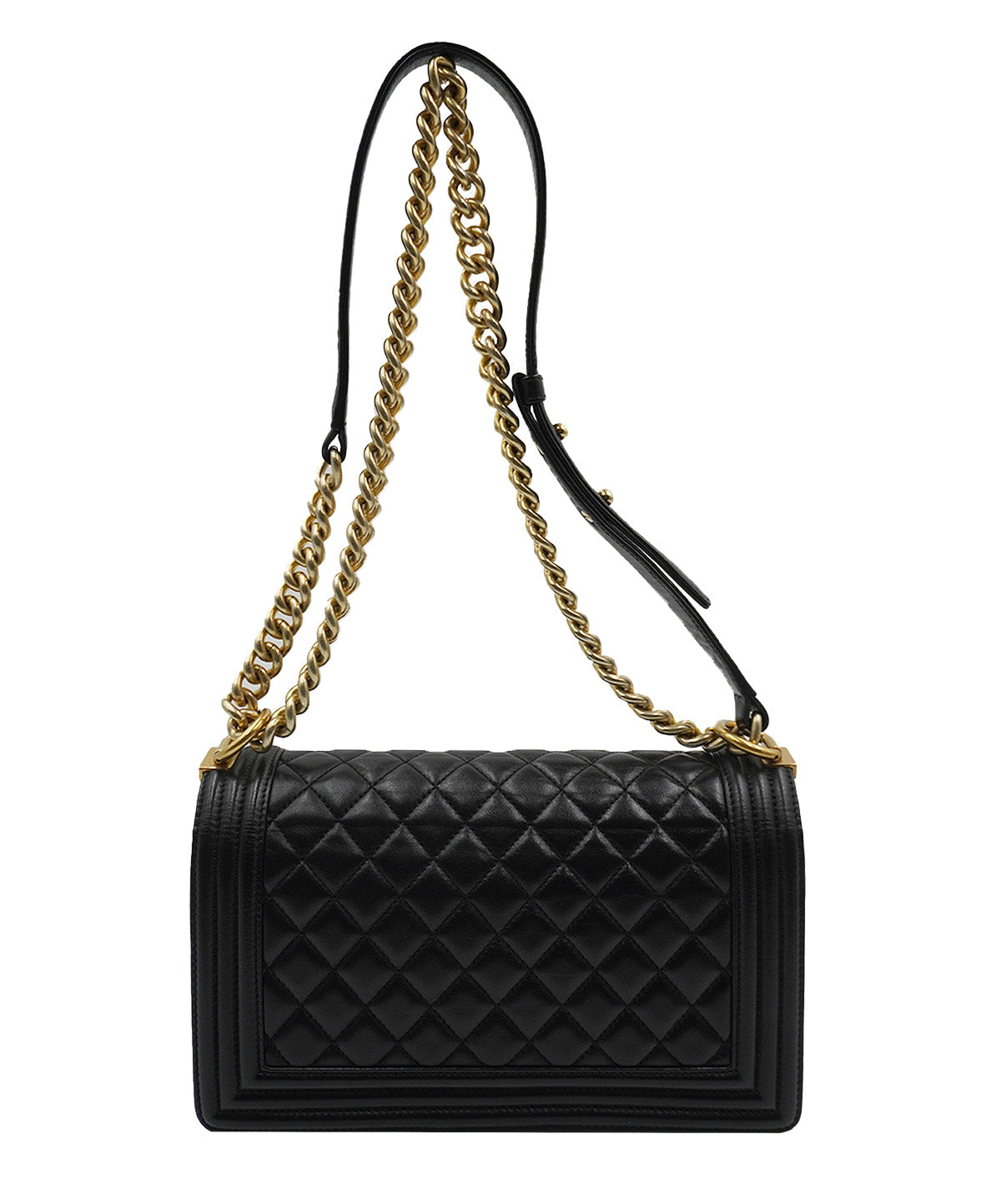 Medium Quilted Boy Black