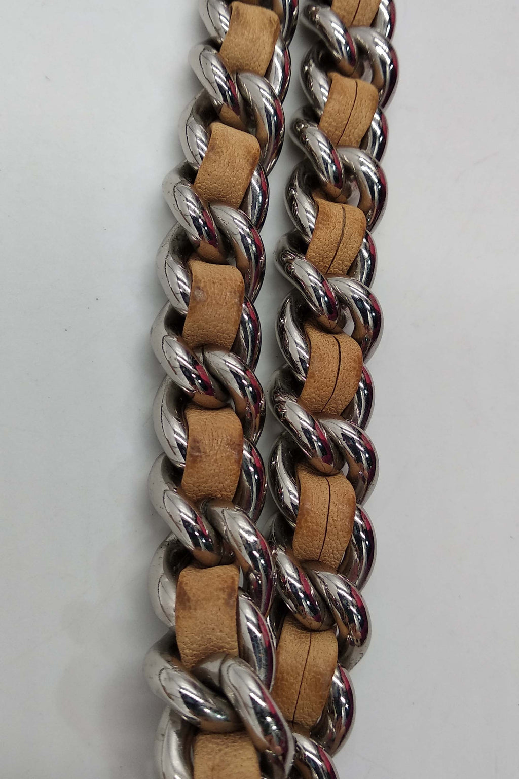 Mini Chain Around Flap Bag Beige