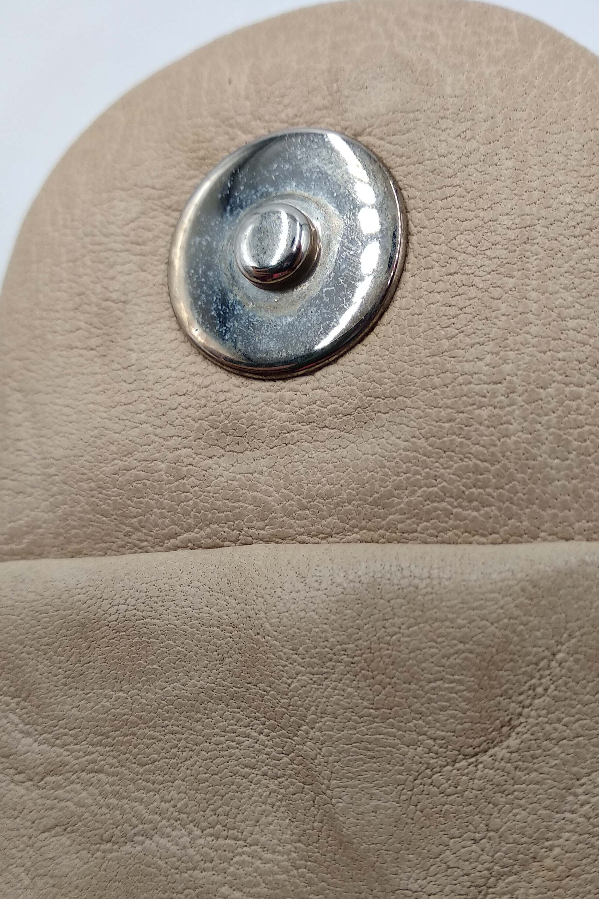 Mini Chain Around Flap Bag Beige