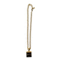 Chanel gold tone black and white necklace "No.5"