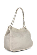 Perforated Up in the Air Chain Tote White