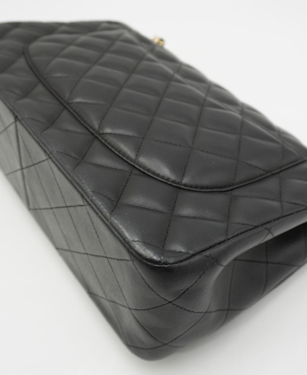 Quilted Jumbo Classic Double Flap Bag GHW Black