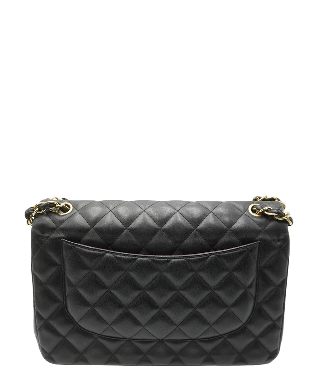 Quilted Jumbo Classic Double Flap Bag GHW Black