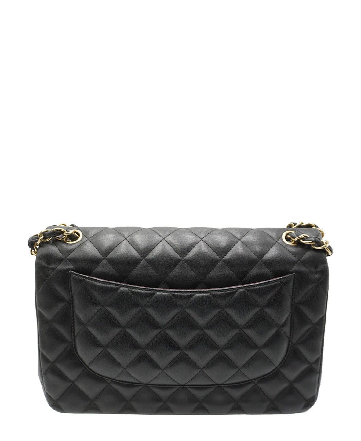 Quilted Jumbo Classic Double Flap Bag GHW Black
