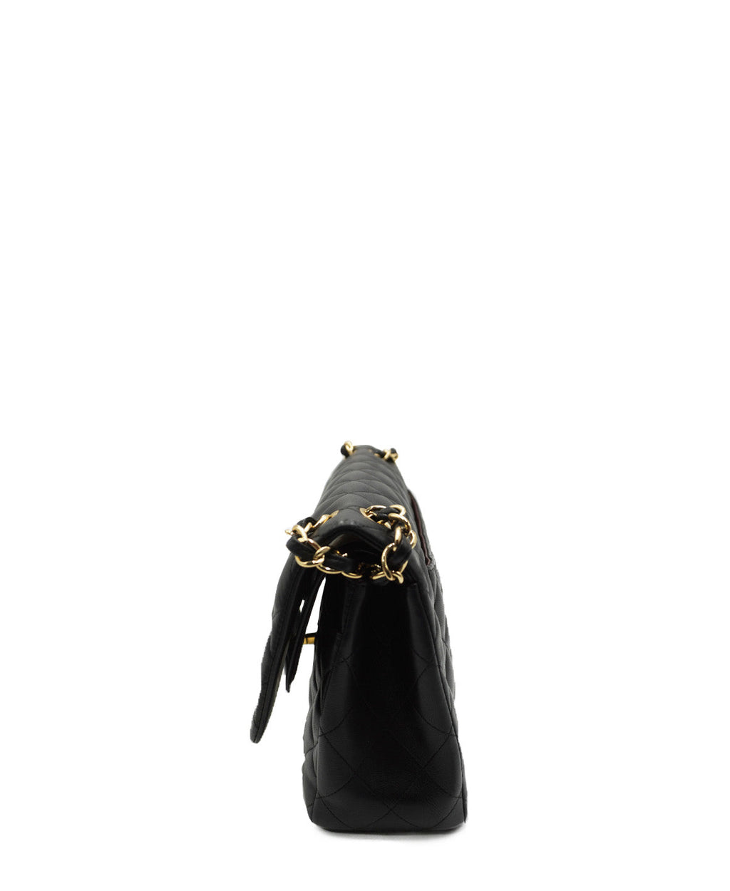 Quilted Jumbo Classic Double Flap Bag GHW Black