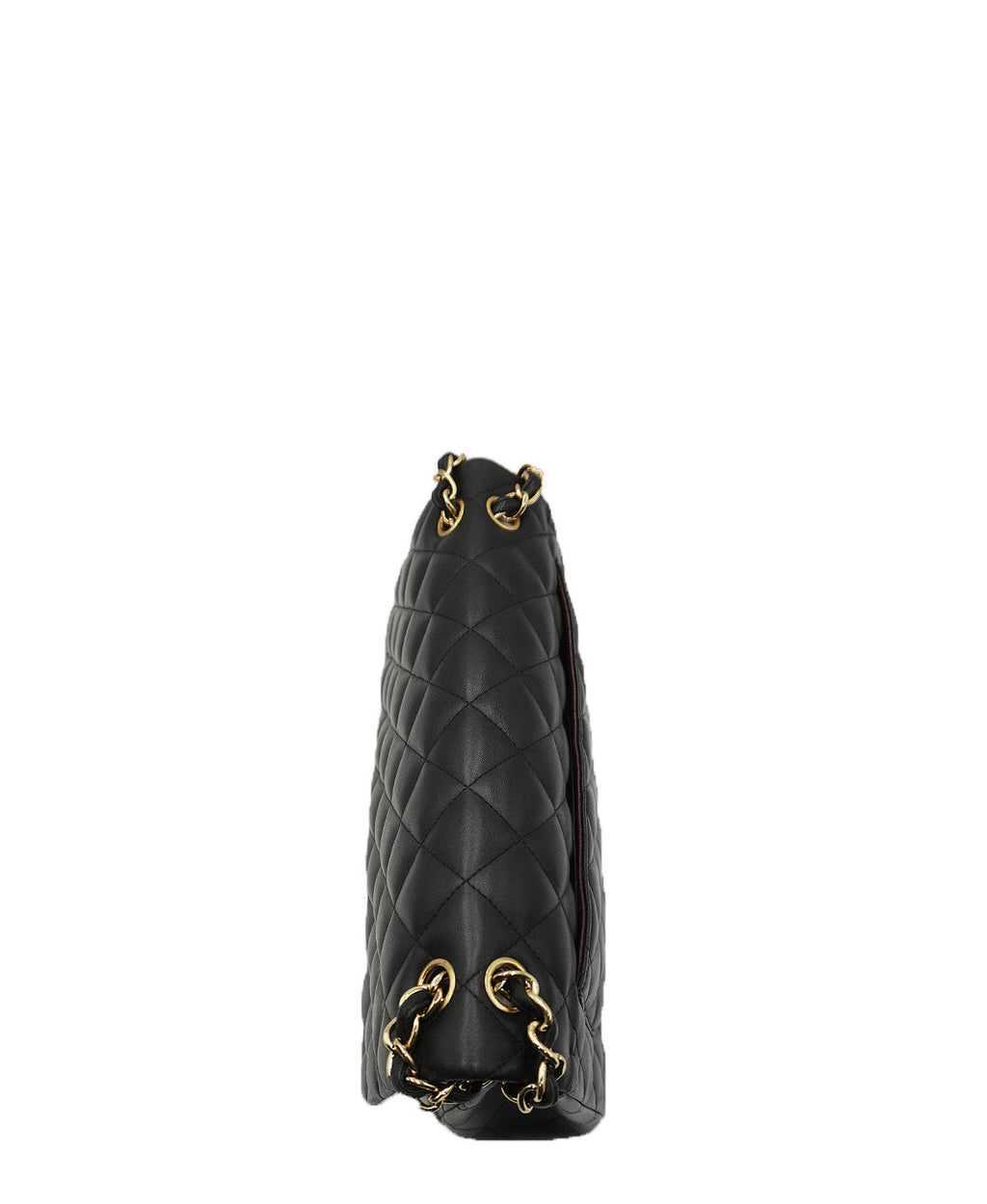 Quilted Jumbo Classic Double Flap Bag GHW Black