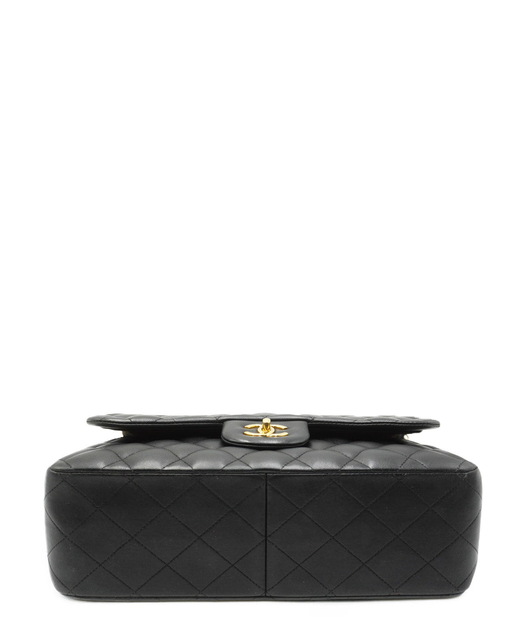 Quilted Jumbo Classic Double Flap Bag GHW Black