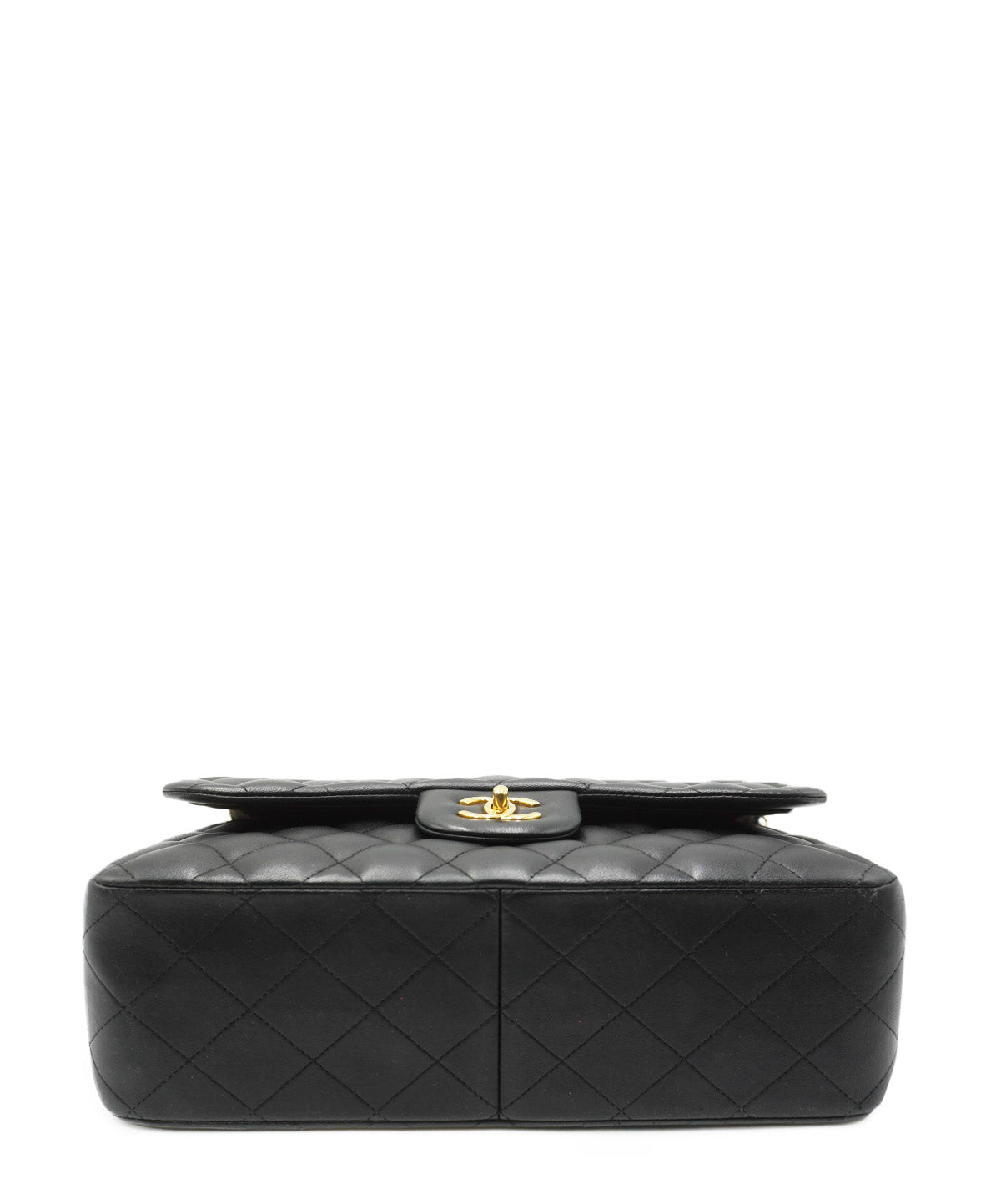 Quilted Jumbo Classic Double Flap Bag GHW Black