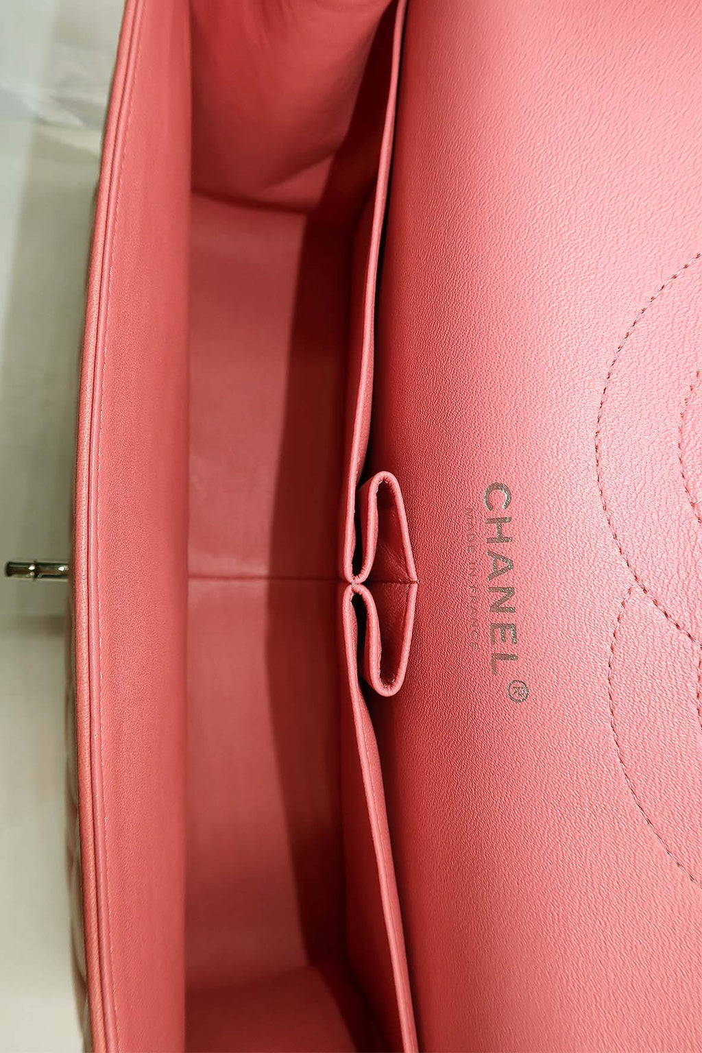 Quilted Jumbo Classic Double Flap Bag Pink