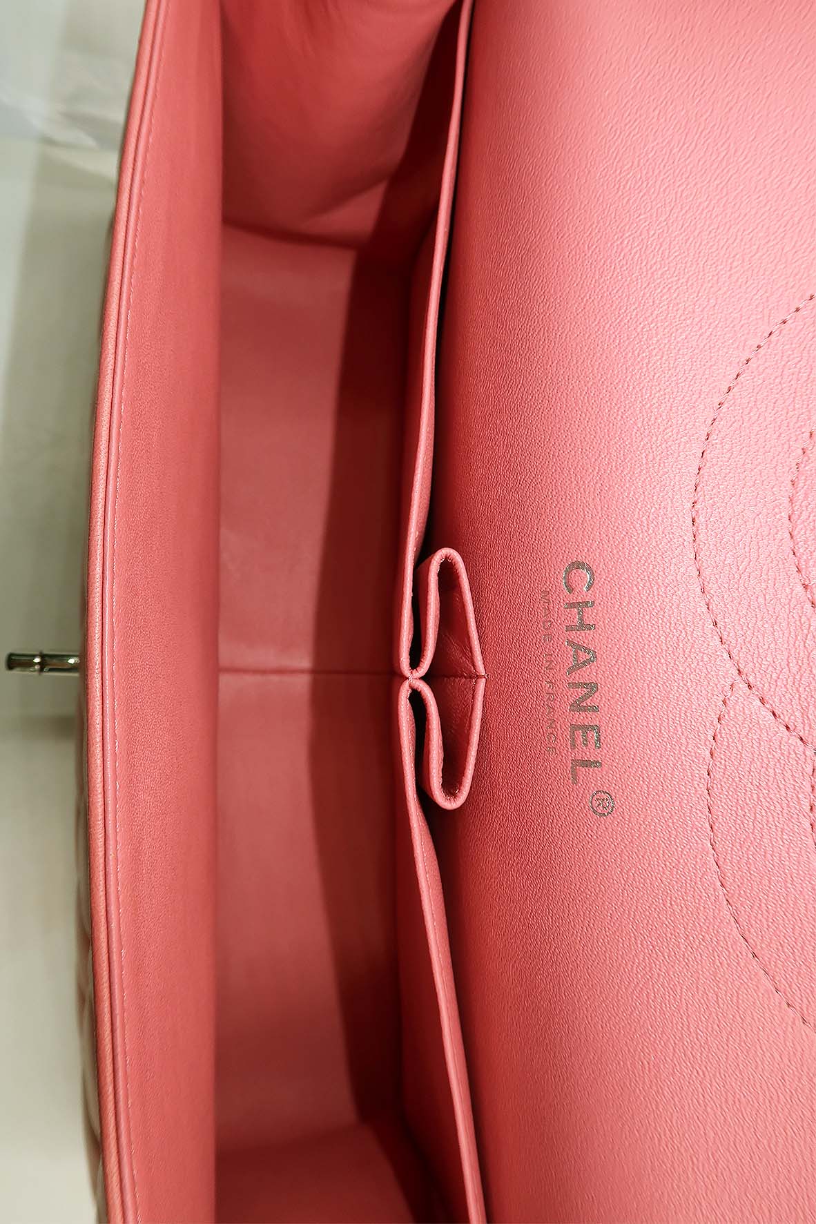 Quilted Jumbo Classic Double Flap Bag Pink
