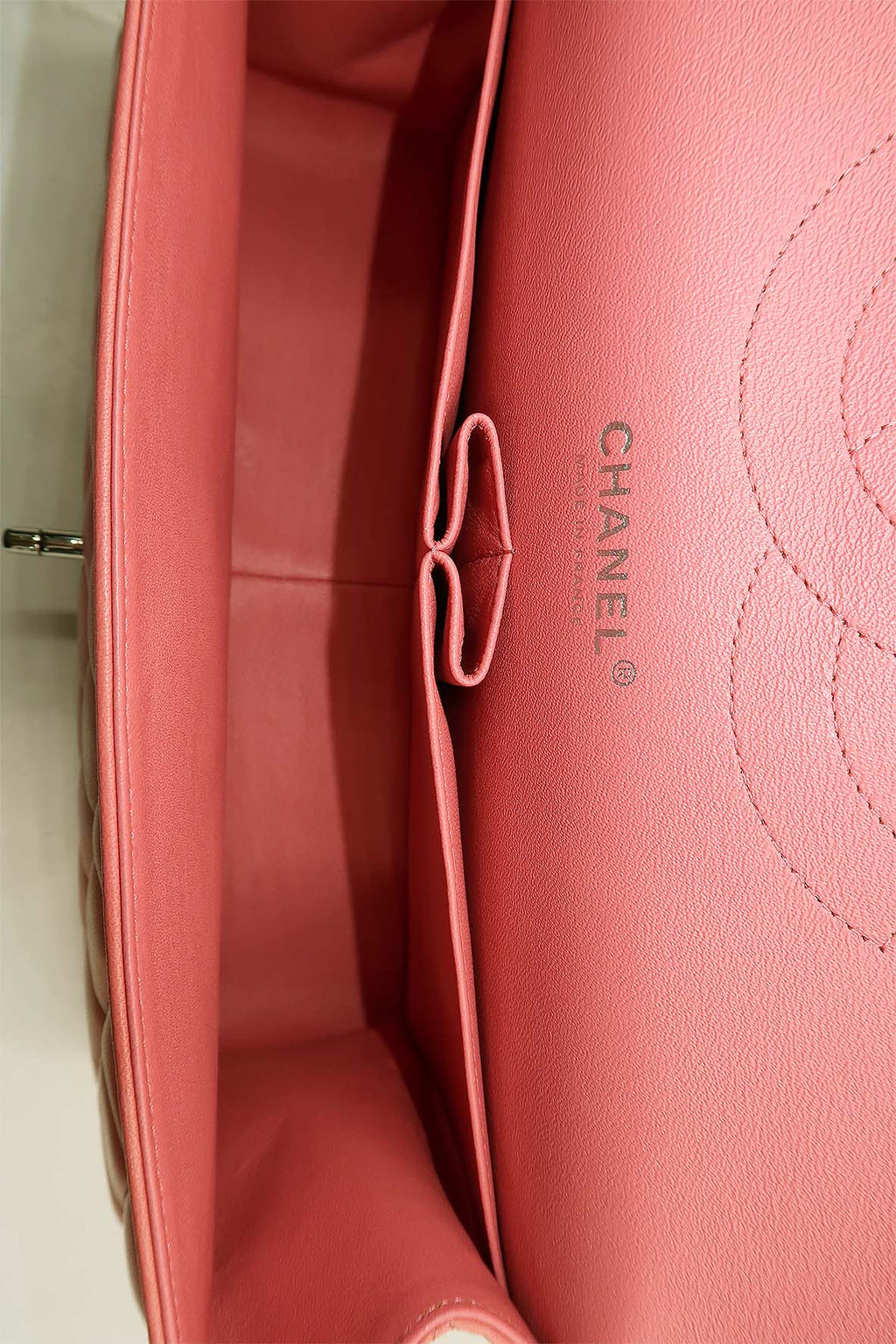 Quilted Jumbo Classic Double Flap Bag Pink