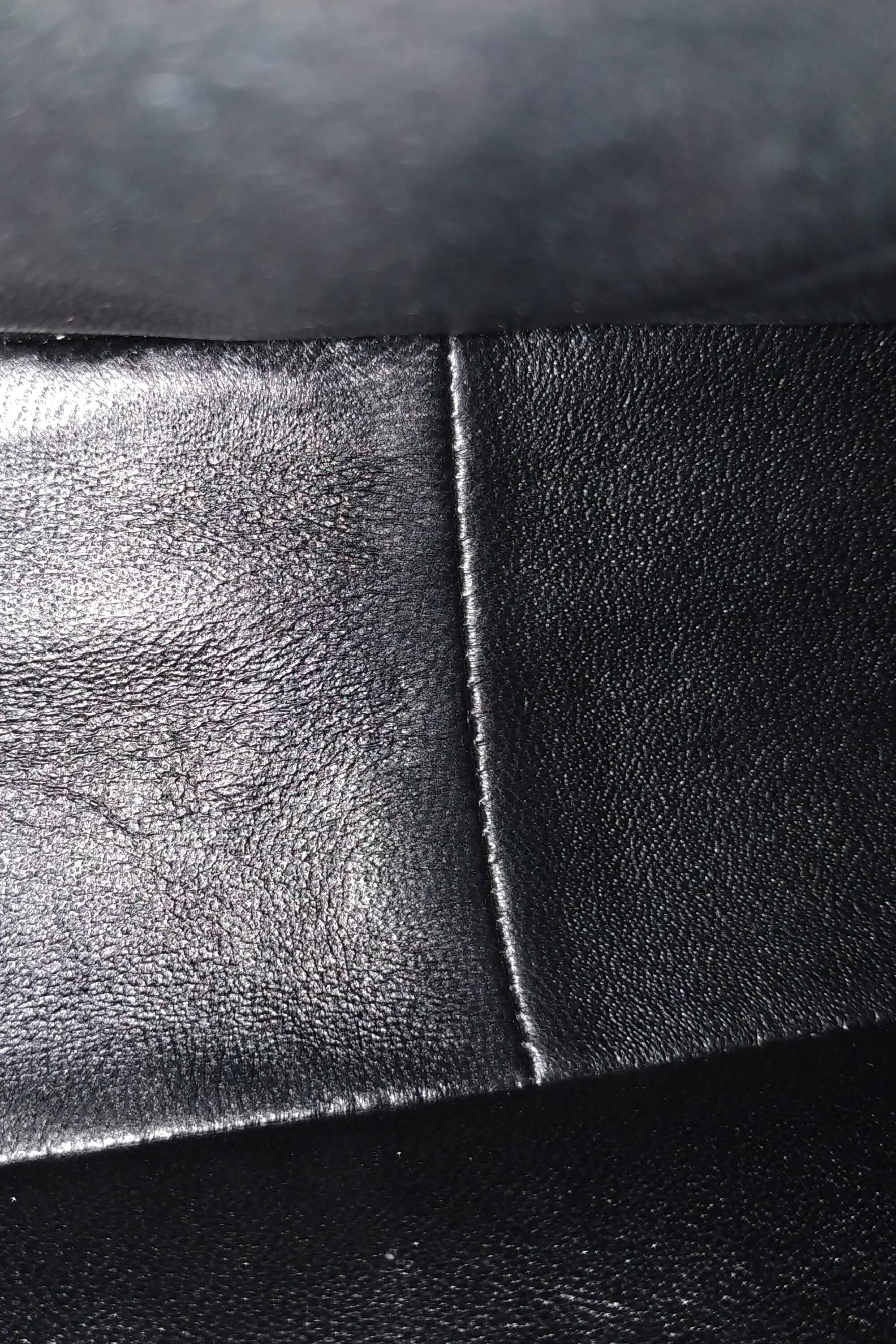 Quilted Patent Jumbo Classic Flap Bag with Silver Hardware Black