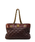 Quilted Soft Elegance Tote Red