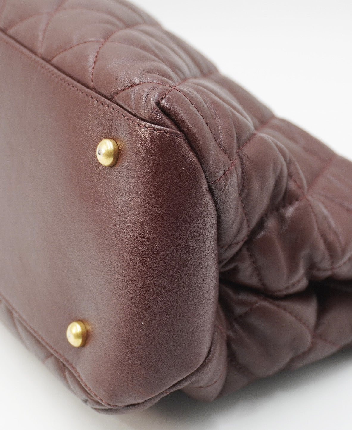 Quilted Soft Elegance Tote Red