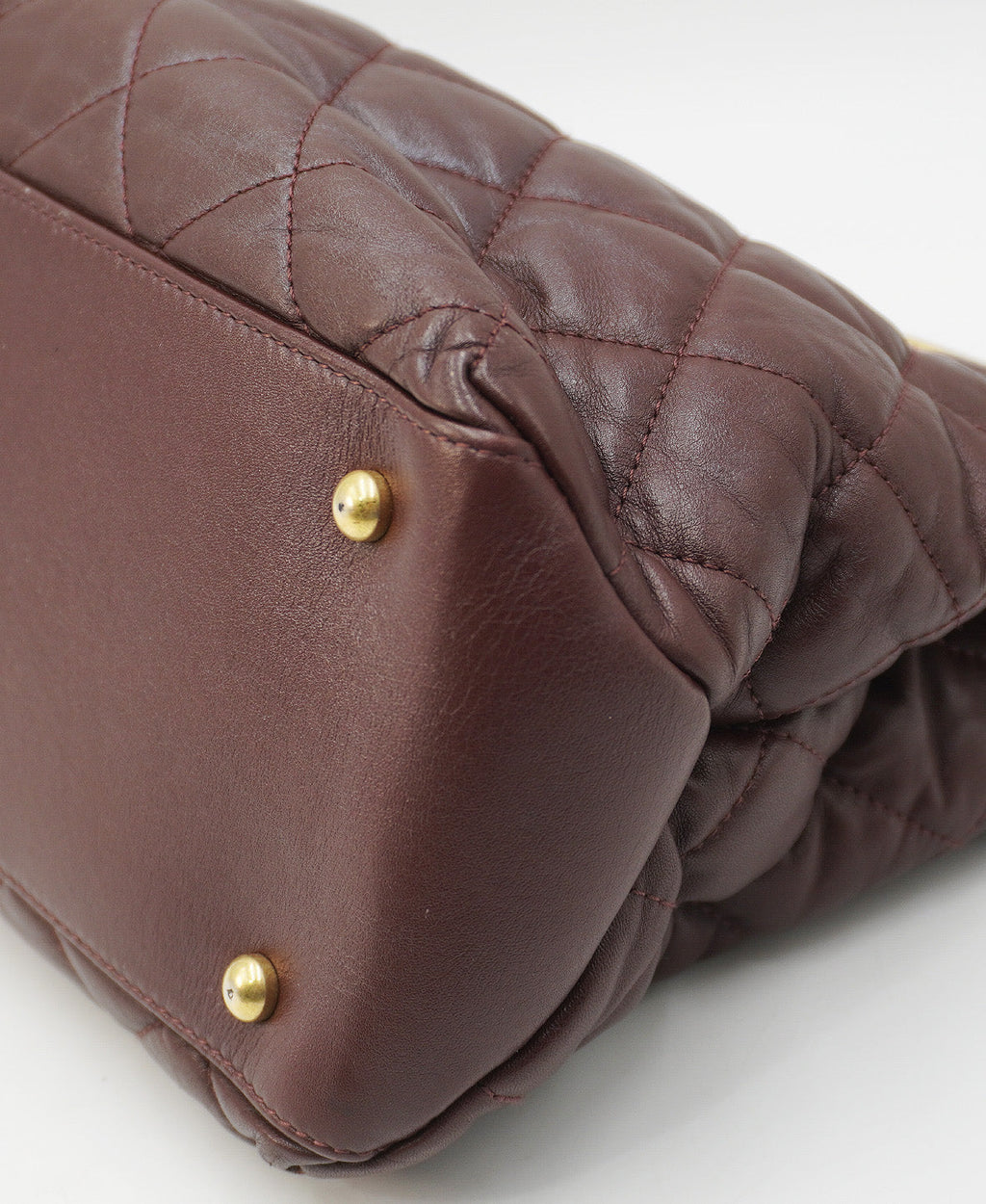 Quilted Soft Elegance Tote Red