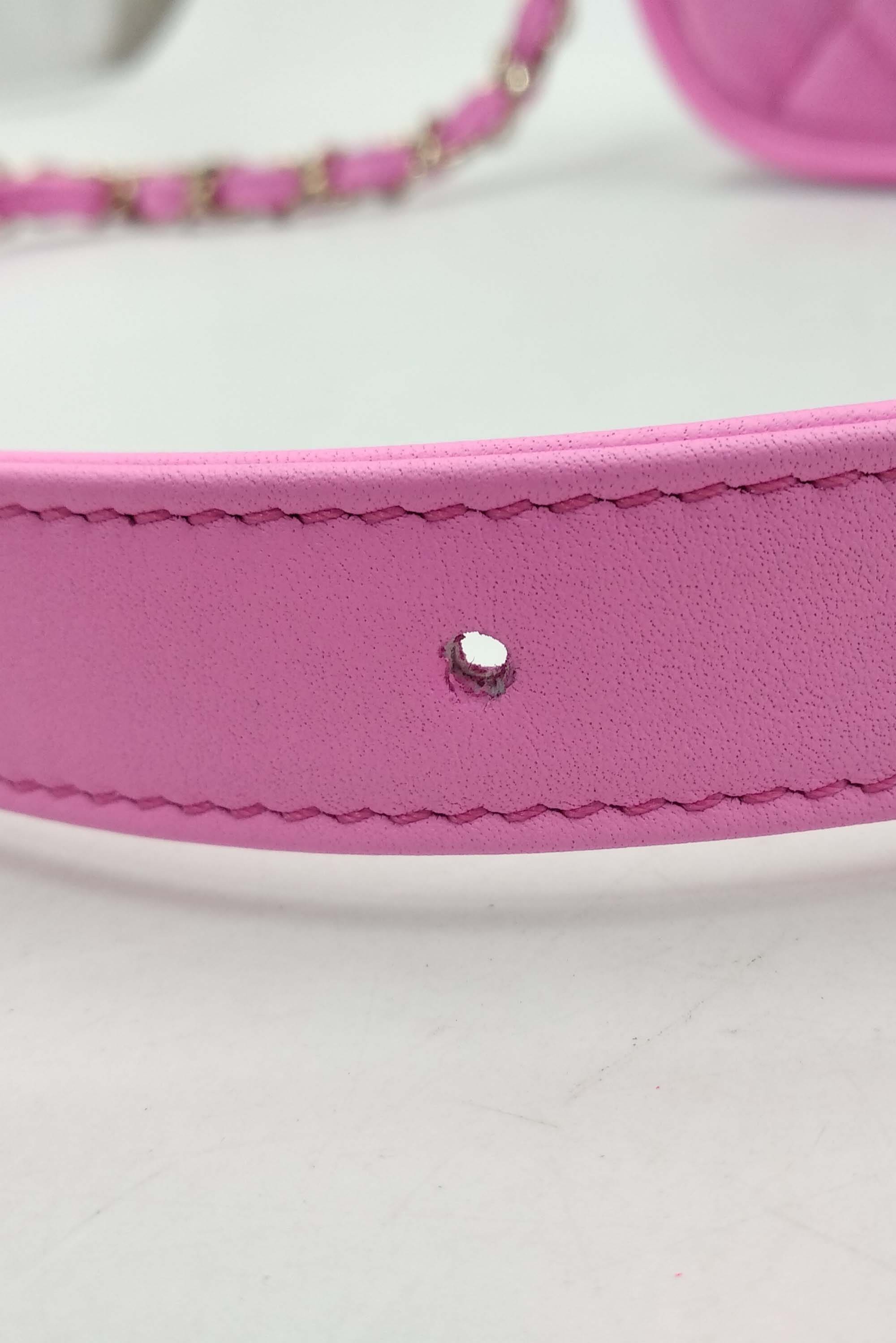 Small Denim Messenger Bag Pink