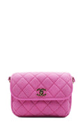 Small Denim Messenger Bag Pink