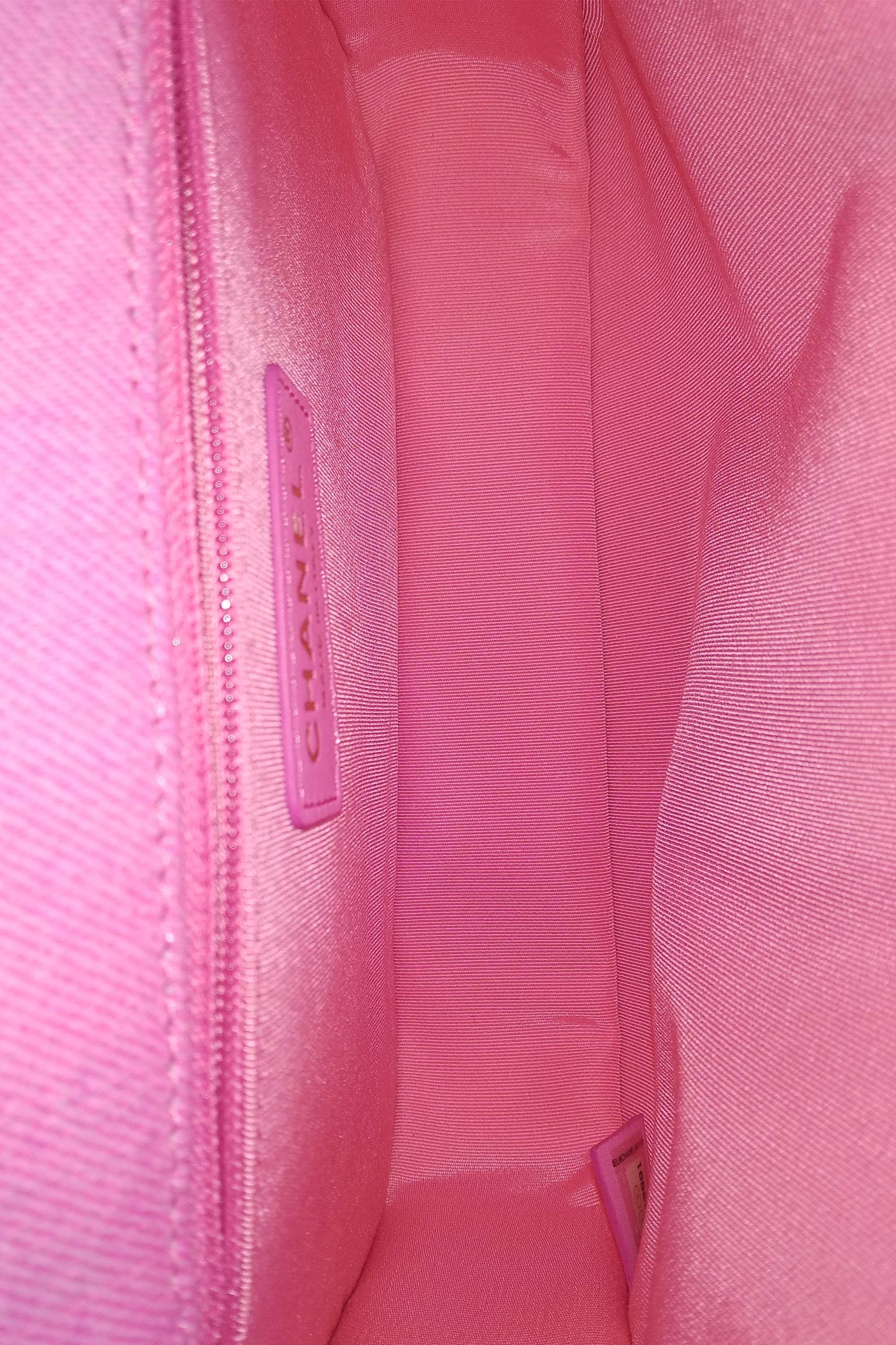 Small Denim Messenger Bag Pink