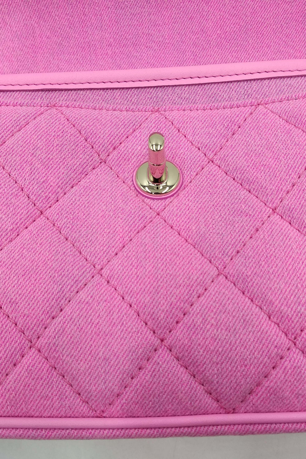 Small Denim Messenger Bag Pink