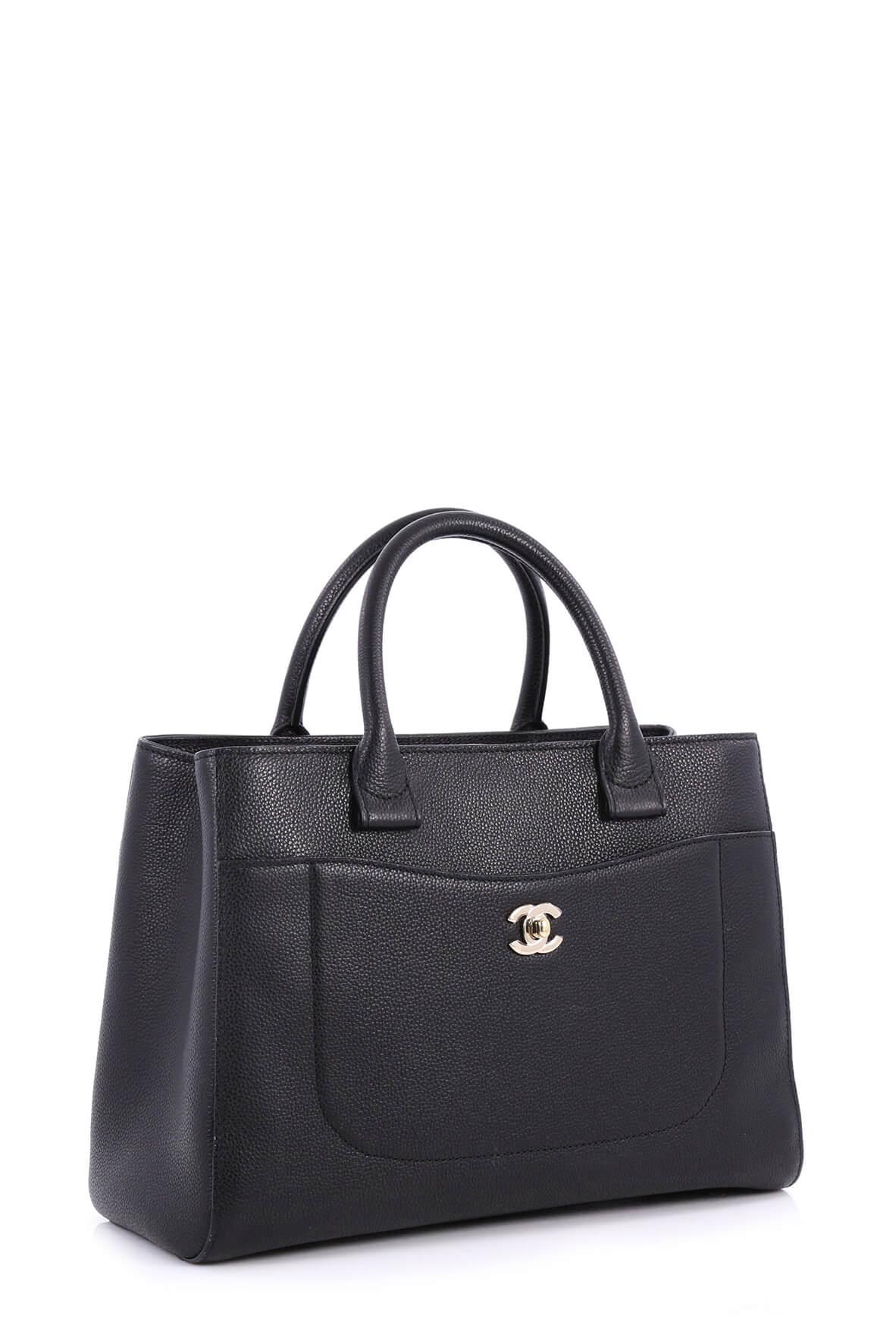 Small Neo Executive Shopping Tote Black