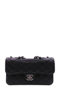 Small Perfect Edge Flap Bag Black