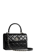 Small Quilted Lambskin Trendy CC Black