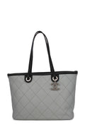 Small Shopping Fever Tote Grey Black