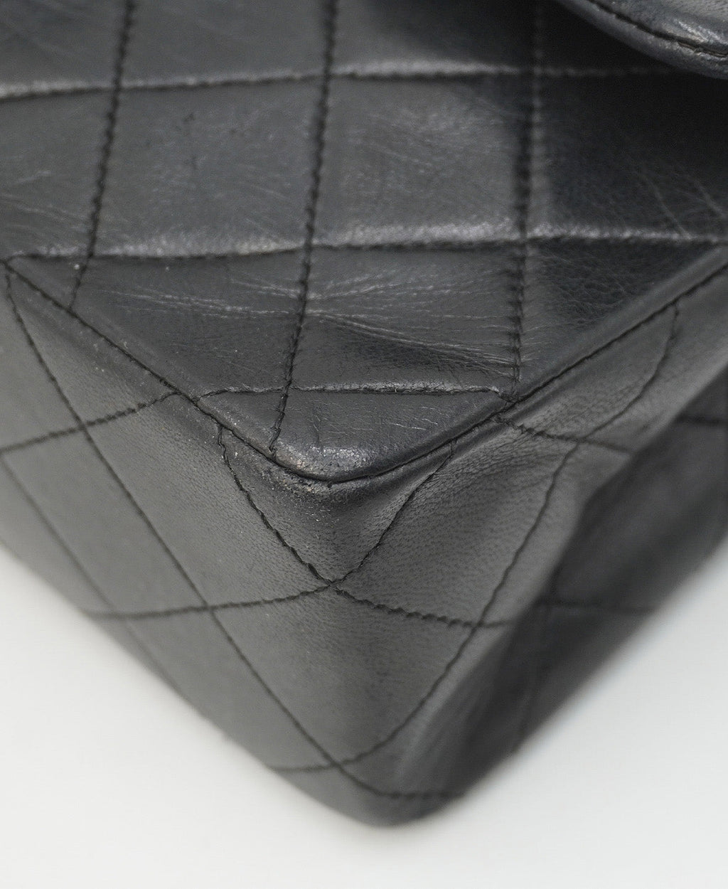 Small Classic Vintage Double Flap Bag Black
