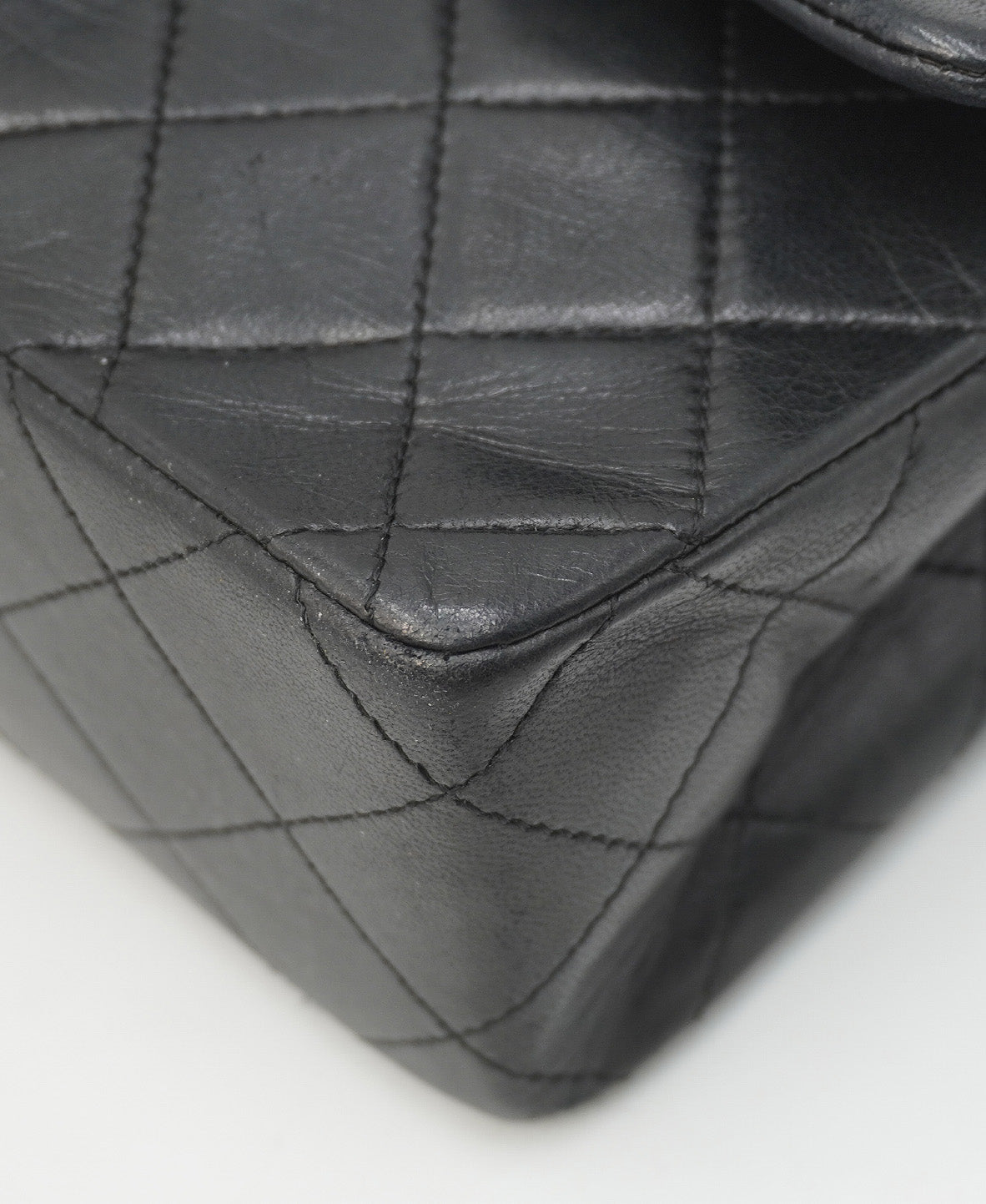 Small Classic Vintage Double Flap Bag Black