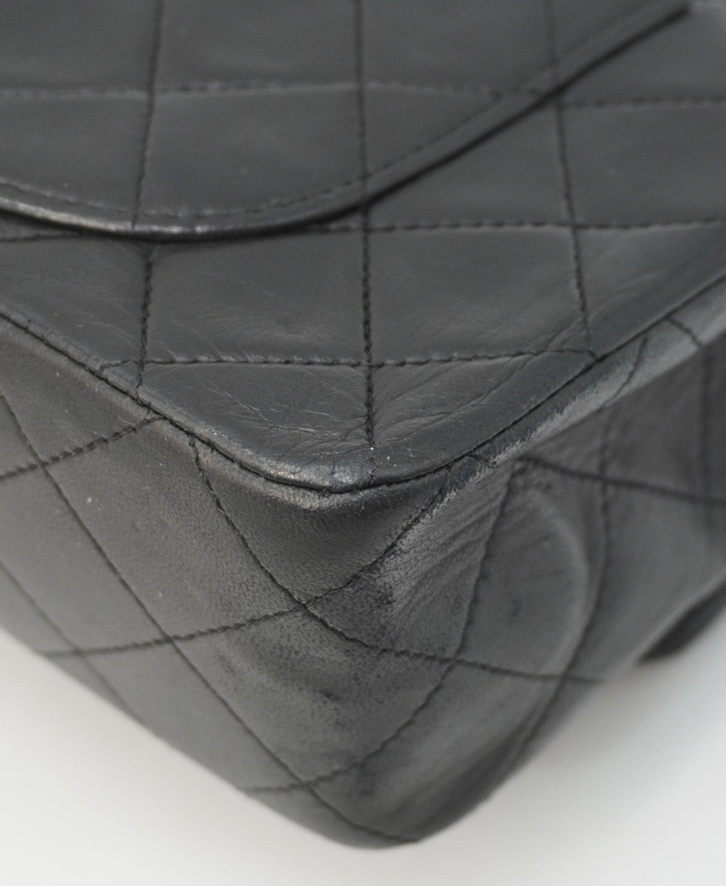 Small Classic Vintage Double Flap Bag Black