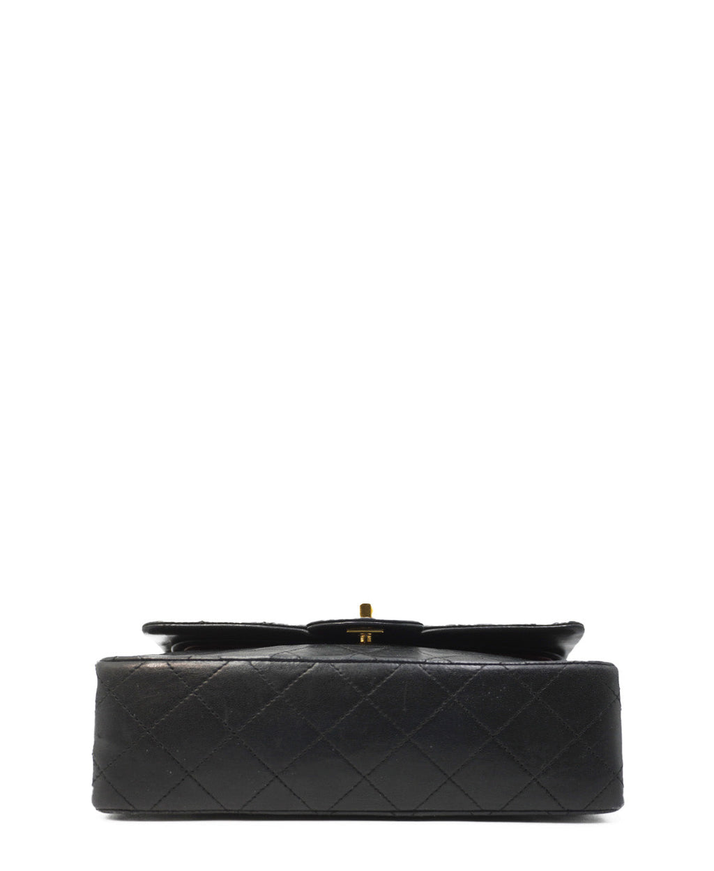 Small Classic Vintage Double Flap Bag Black