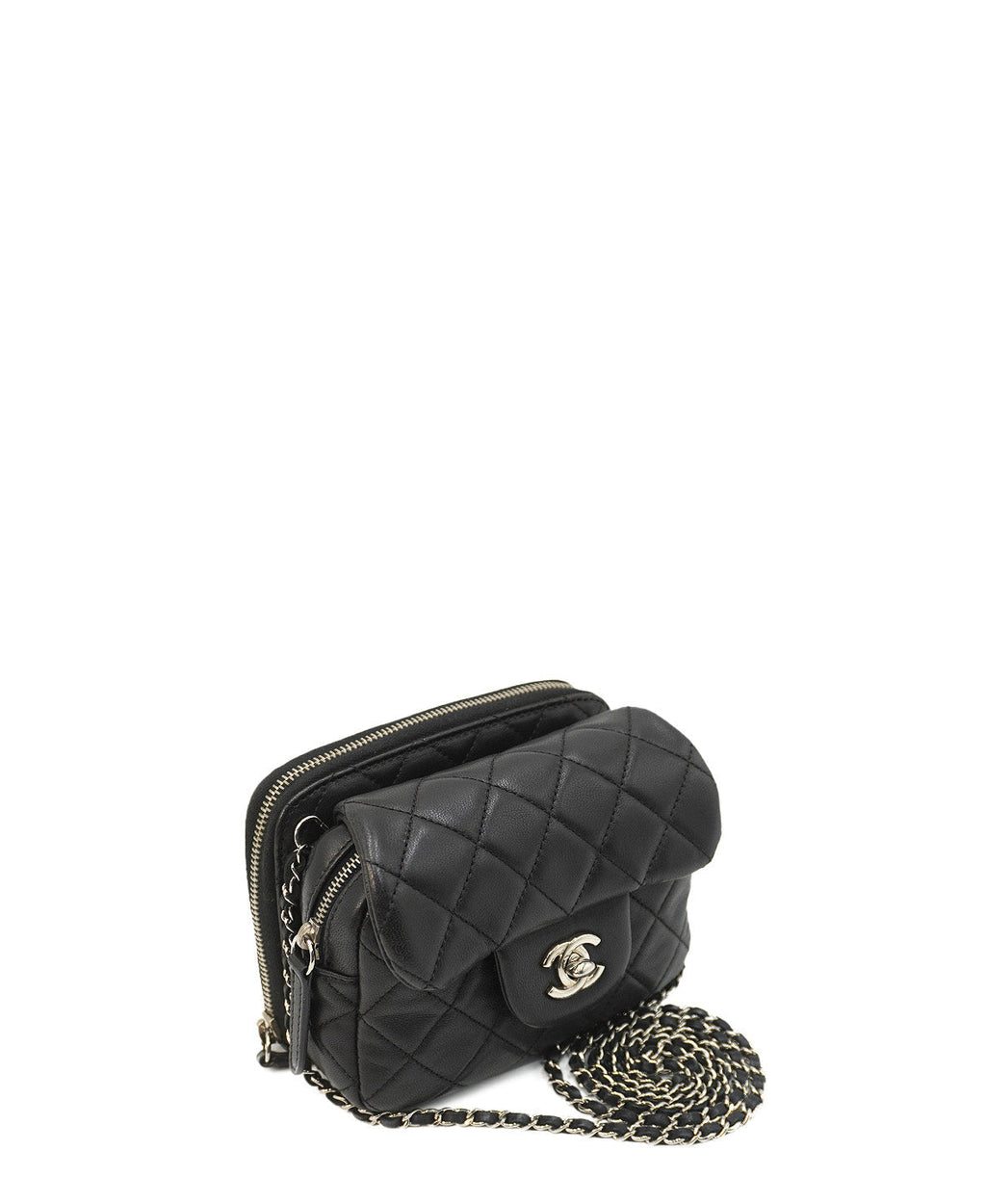 Ultimate Stitch Mini Flap Bag Black