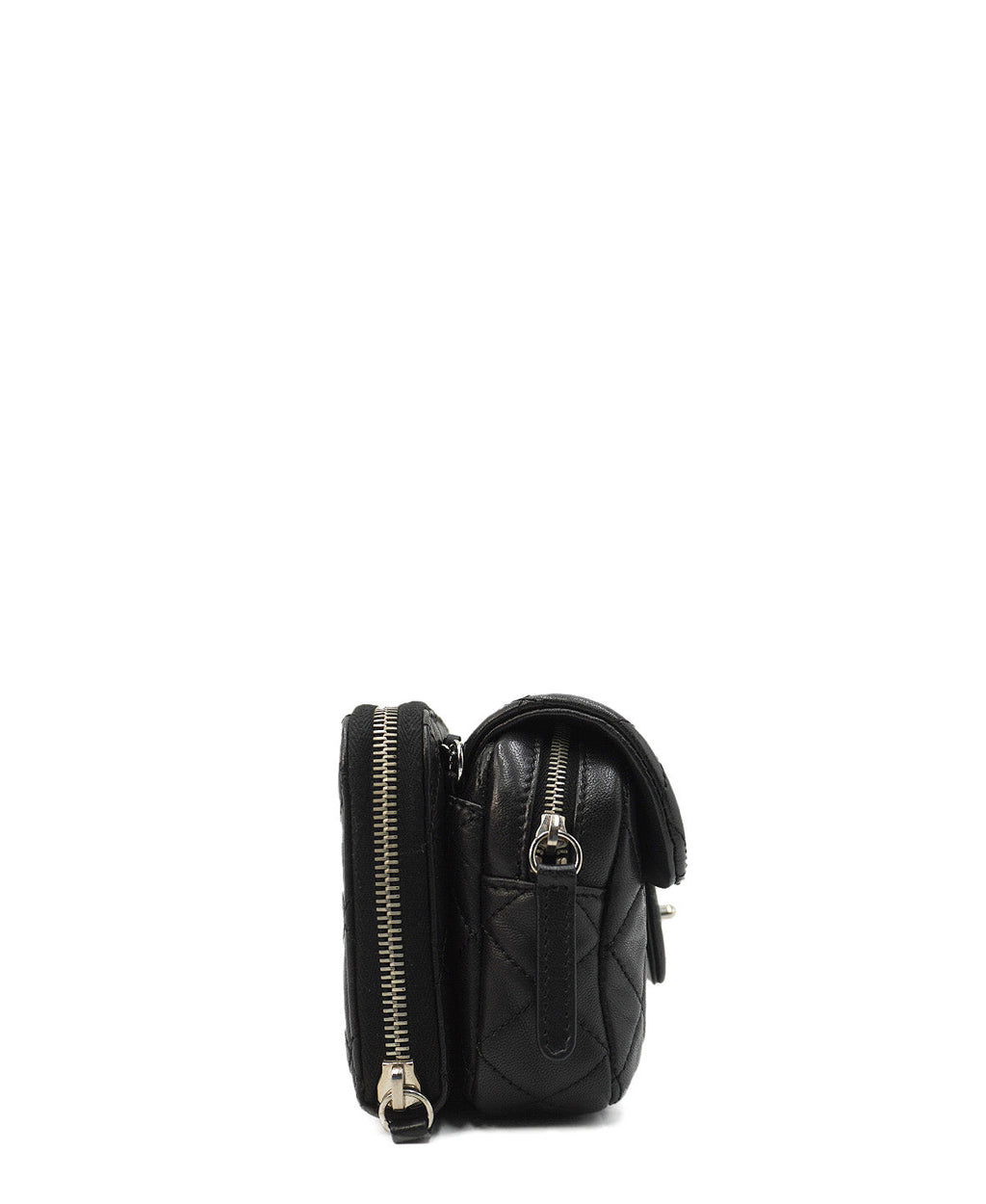 Ultimate Stitch Mini Flap Bag Black