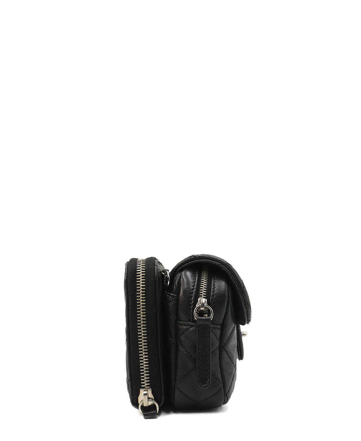 Ultimate Stitch Mini Flap Bag Black