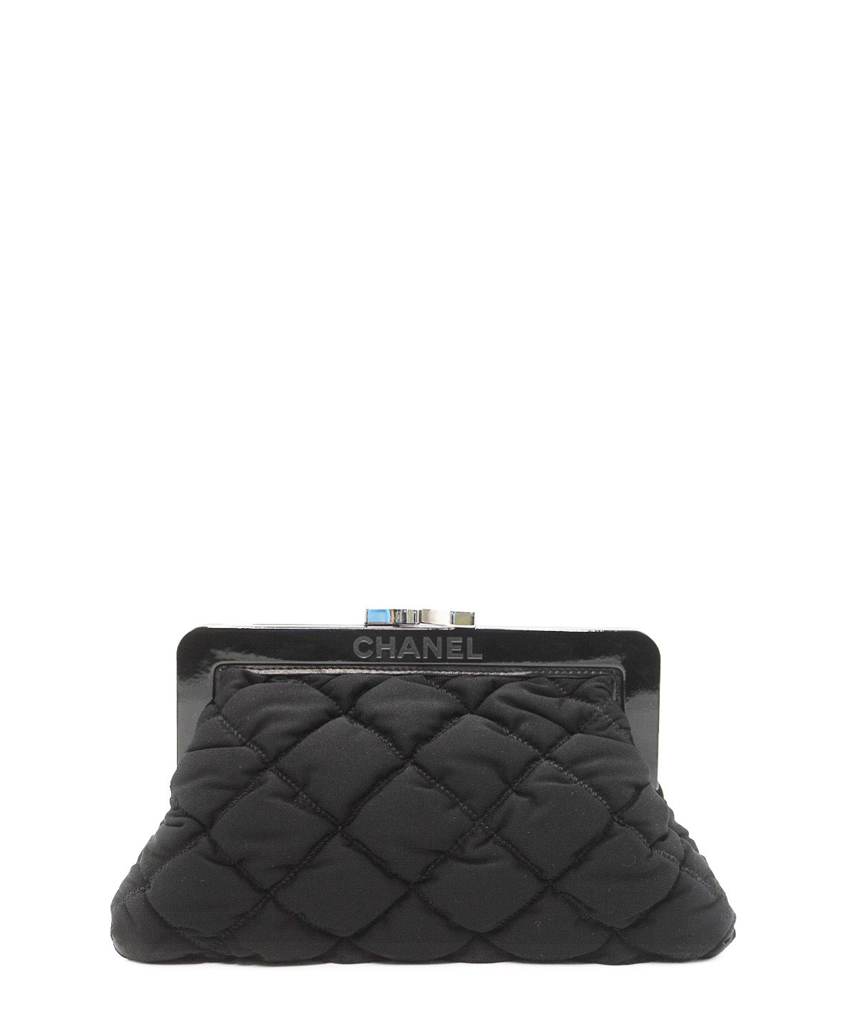 Vintage Fabric Clutch Black