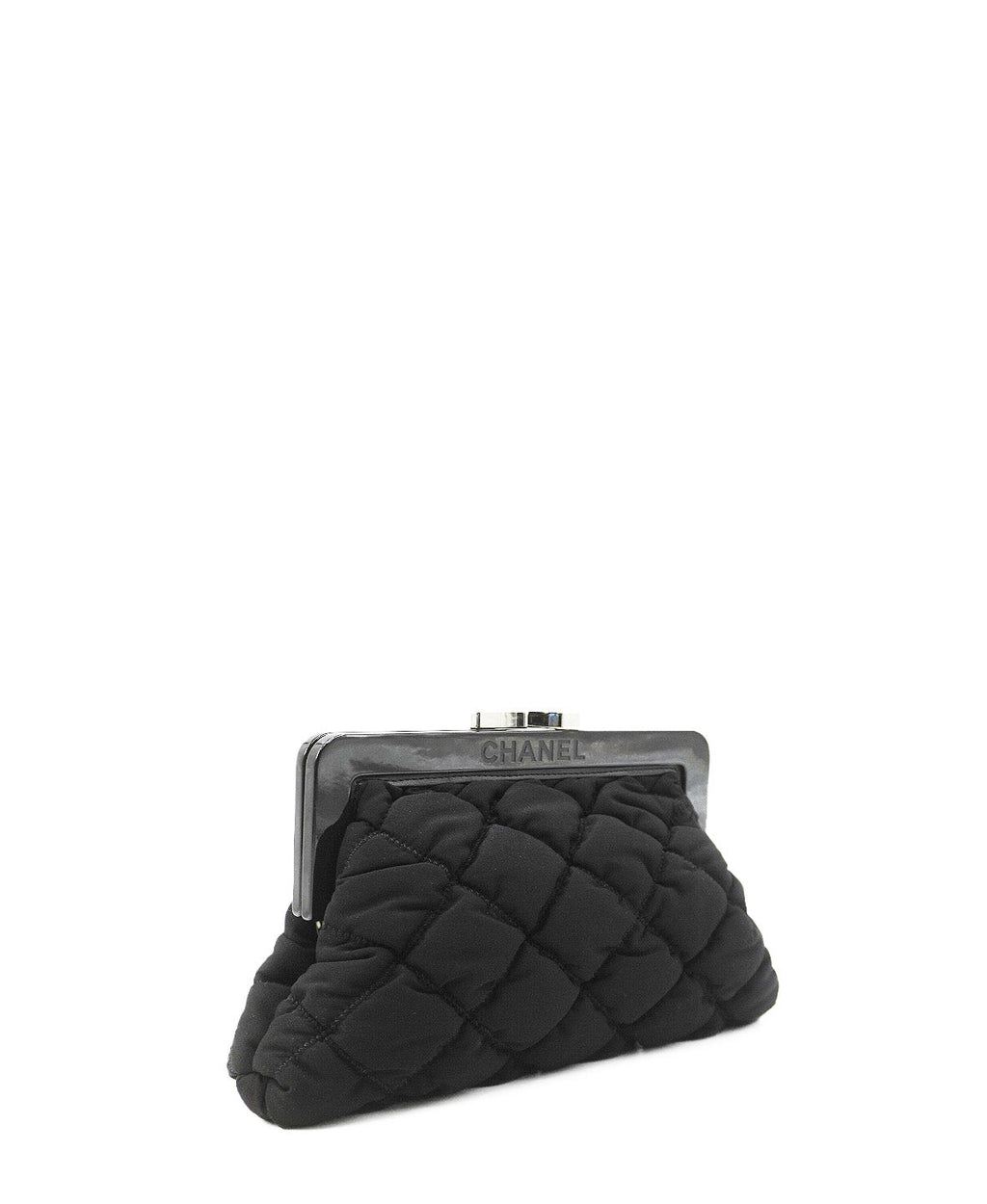 Vintage Fabric Clutch Black