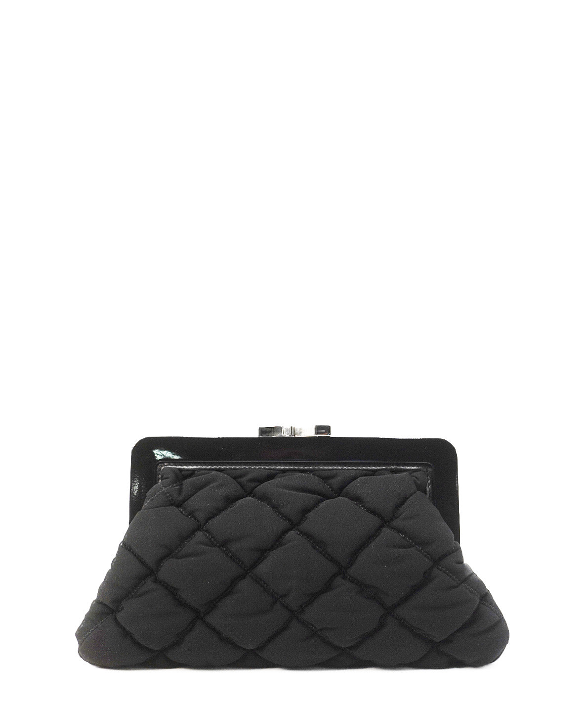 Vintage Fabric Clutch Black