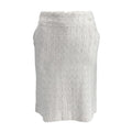 Chanel White Tweed Skirt