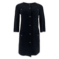 Pre owned Chanel wool navy and black designer coat/dress