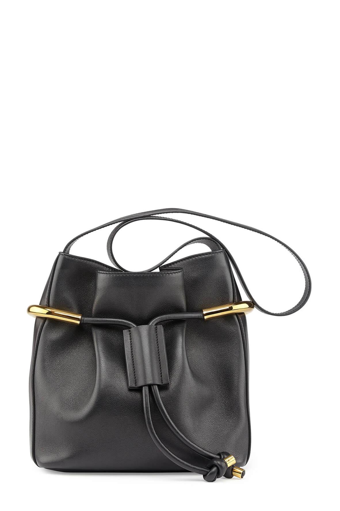 Emma Drawstring Bag Black